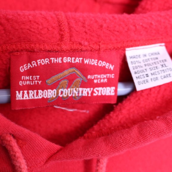 Vintage Marlboro Hoodie XL Red - Picture 3 of 3